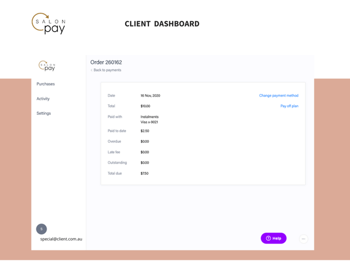 Client Dashboard 